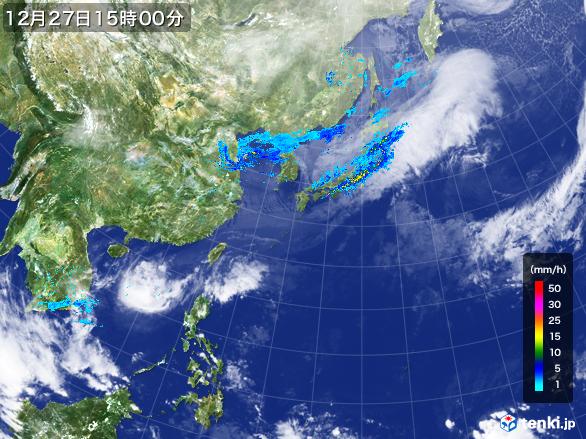 実況天気図(2016年12月27日)