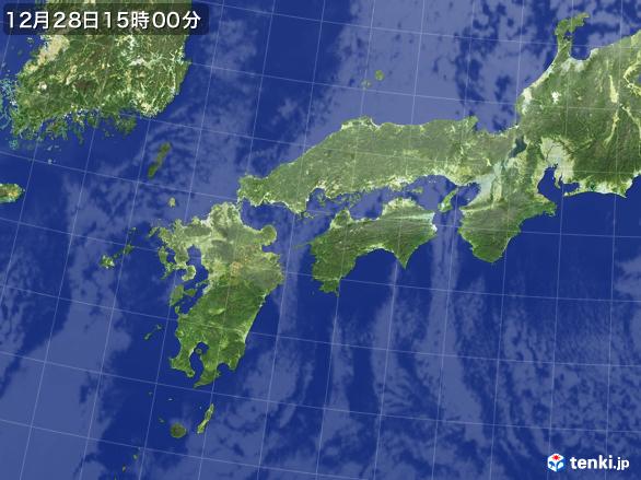 実況天気図(2016年12月28日)