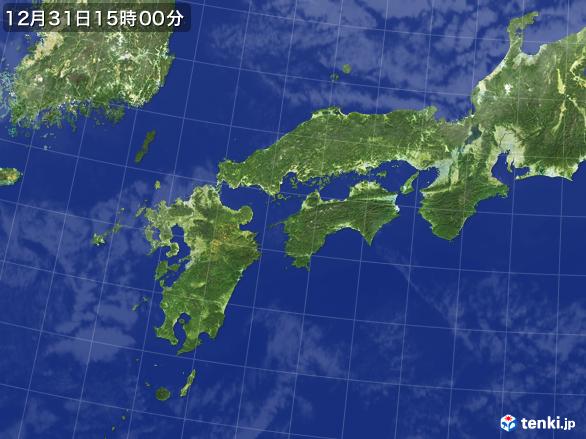 実況天気図(2016年12月31日)