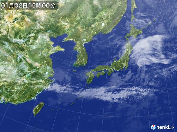 実況天気図(2017年01月02日)