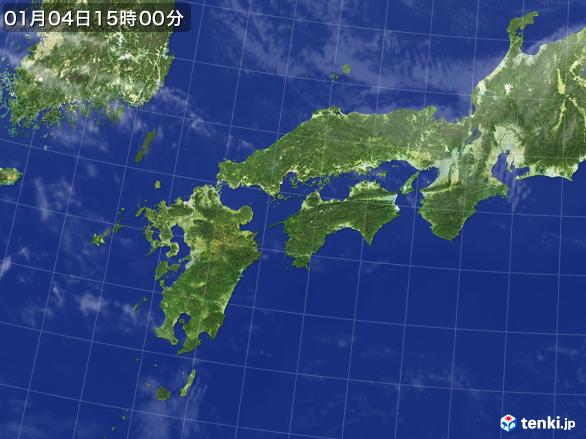 実況天気図(2017年01月04日)