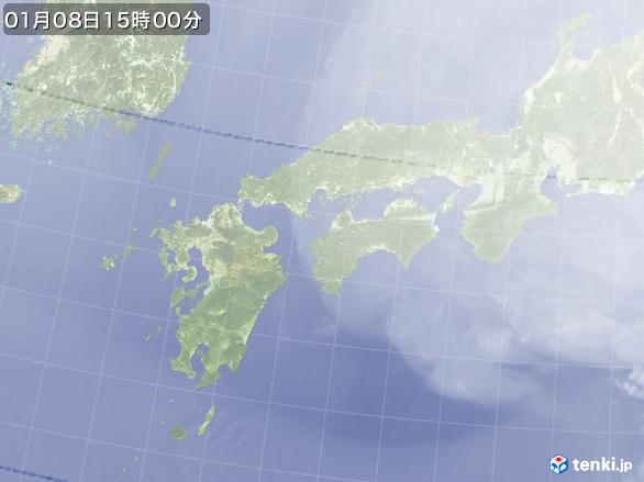 実況天気図(2017年01月08日)