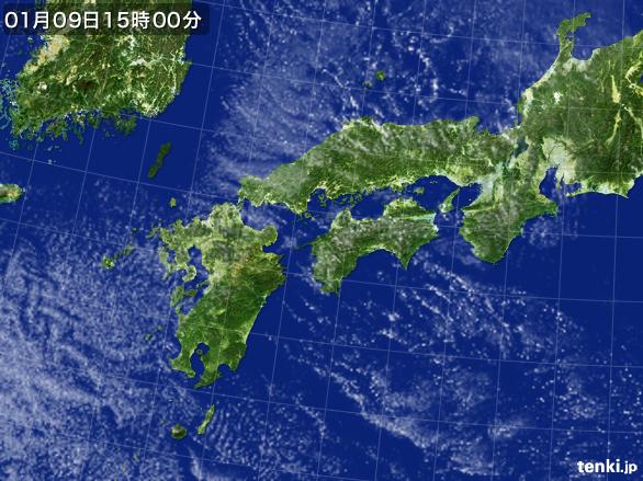 実況天気図(2017年01月09日)