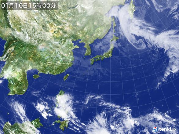 実況天気図(2017年01月10日)