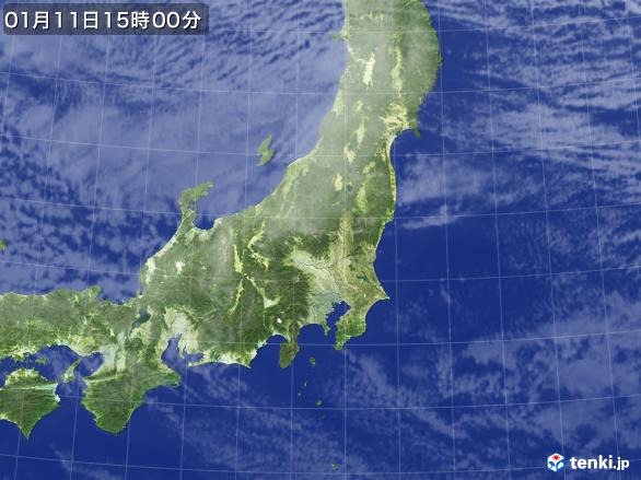 実況天気図(2017年01月11日)