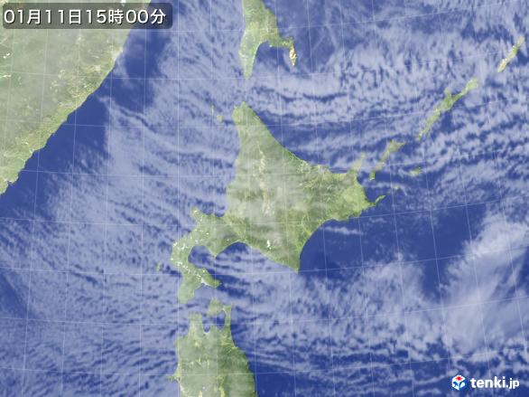 実況天気図(2017年01月11日)