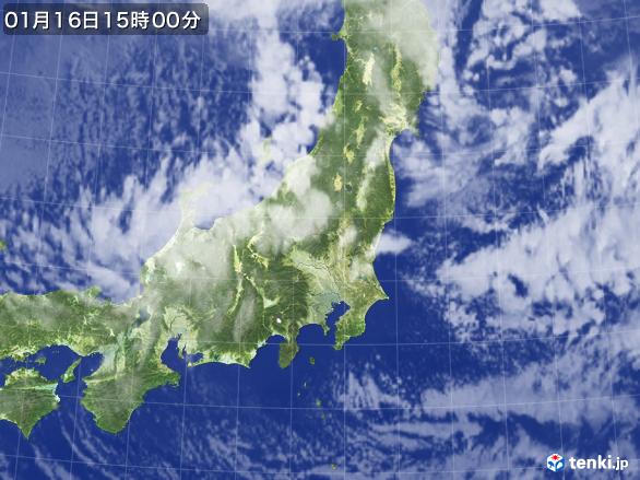 実況天気図(2017年01月16日)