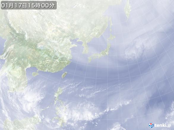 実況天気図(2017年01月17日)