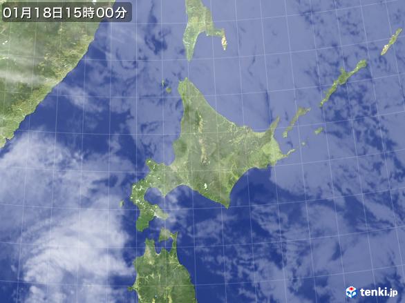 実況天気図(2017年01月18日)