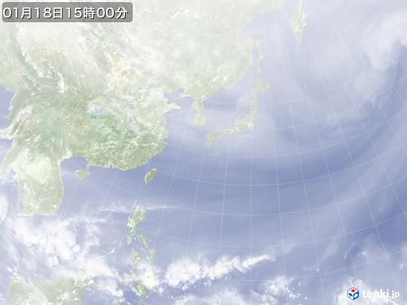 実況天気図(2017年01月18日)