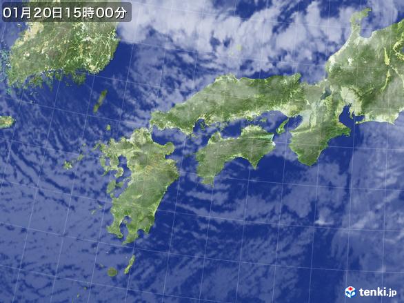 実況天気図(2017年01月20日)