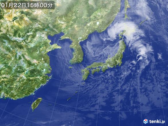 実況天気図(2017年01月22日)