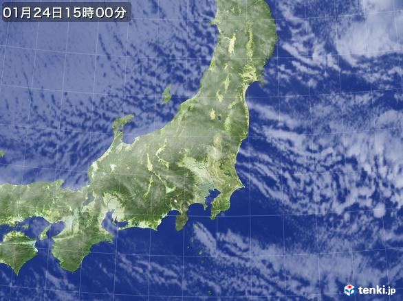 実況天気図(2017年01月24日)