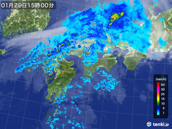 実況天気図(2017年01月29日)