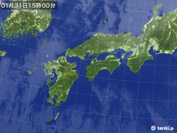 実況天気図(2017年01月31日)