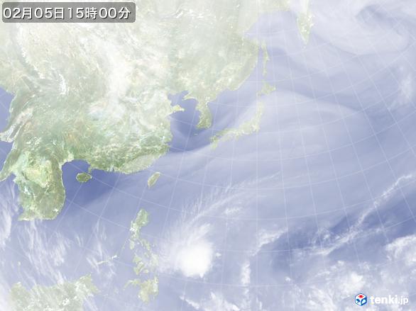 実況天気図(2017年02月05日)