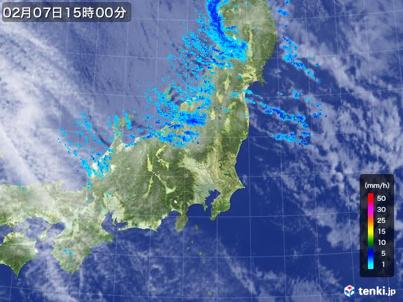 実況天気図(2017年02月07日)