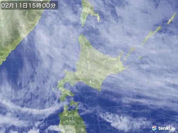 実況天気図(2017年02月11日)
