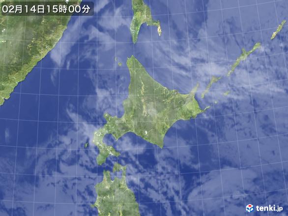 実況天気図(2017年02月14日)