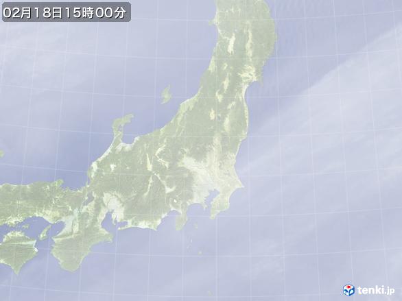 実況天気図(2017年02月18日)