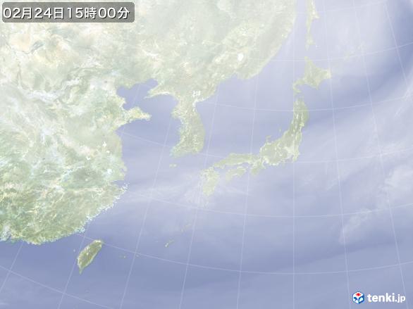 実況天気図(2017年02月24日)