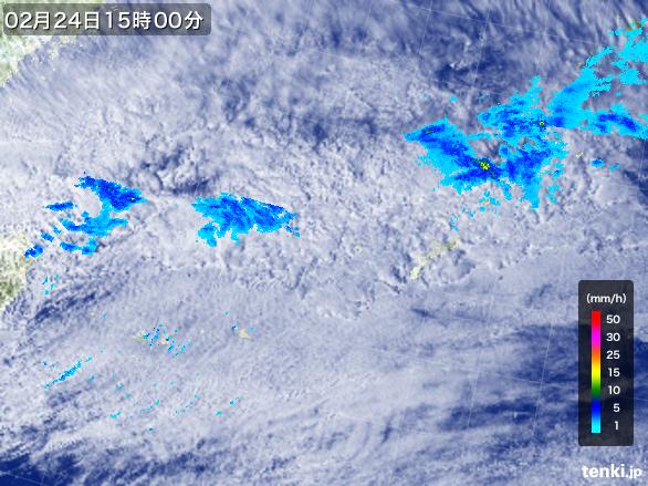 実況天気図(2017年02月24日)