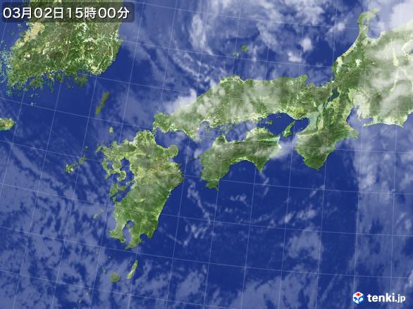 実況天気図(2017年03月02日)