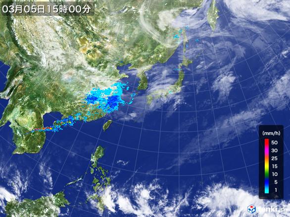 実況天気図(2017年03月05日)