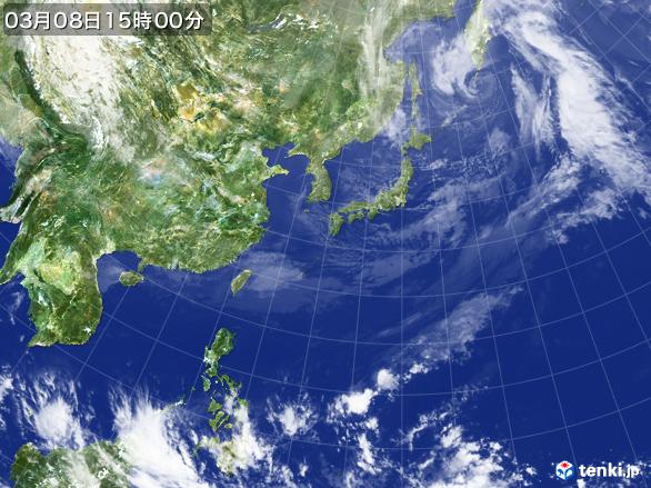 実況天気図(2017年03月08日)