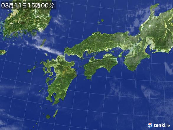 実況天気図(2017年03月11日)