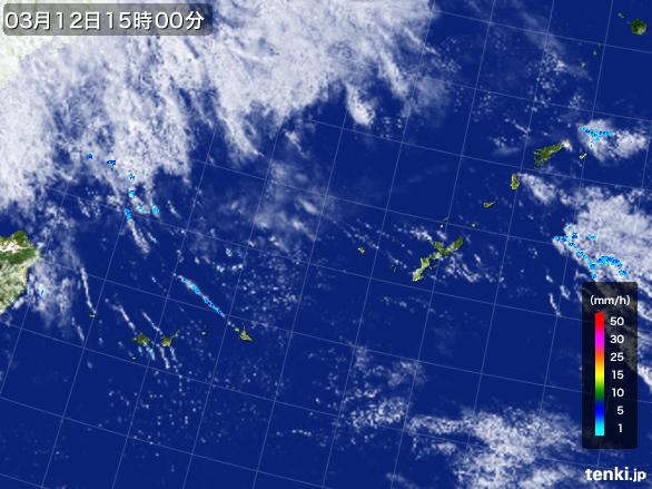 実況天気図(2017年03月12日)