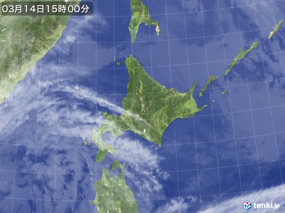 実況天気図(2017年03月14日)