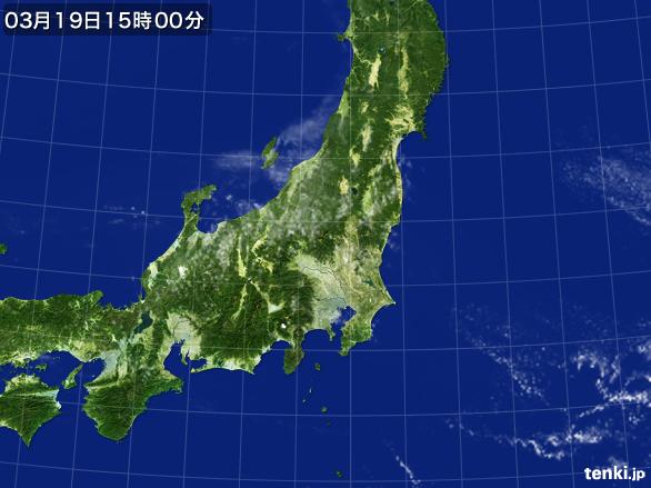 実況天気図(2017年03月19日)