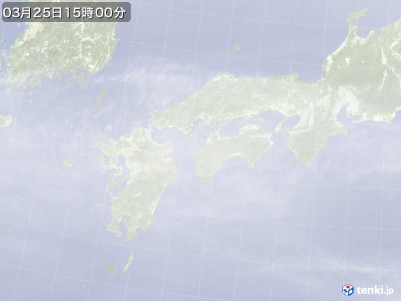 実況天気図(2017年03月25日)
