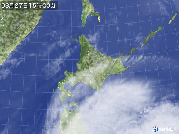 実況天気図(2017年03月27日)