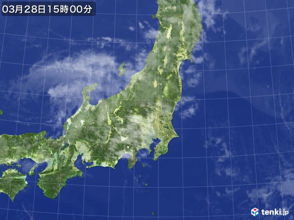実況天気図(2017年03月28日)