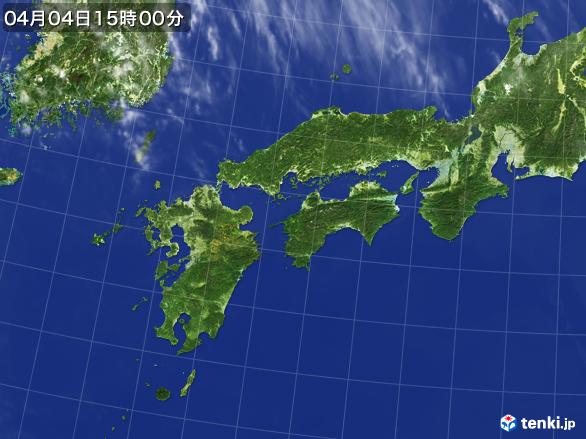 実況天気図(2017年04月04日)