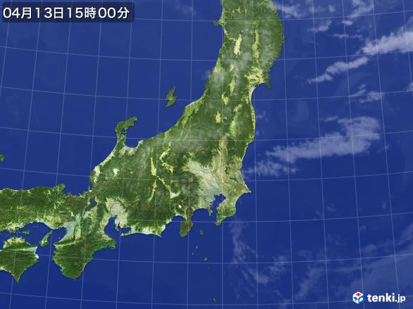 実況天気図(2017年04月13日)