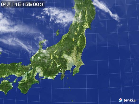 実況天気図(2017年04月14日)