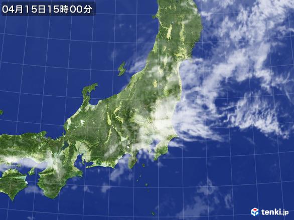 実況天気図(2017年04月15日)