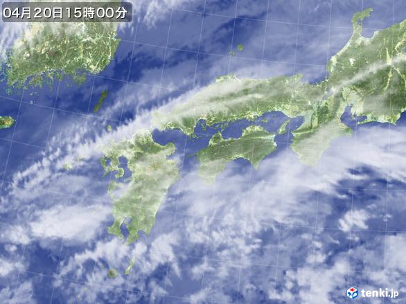実況天気図(2017年04月20日)
