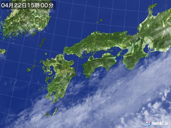 実況天気図(2017年04月22日)