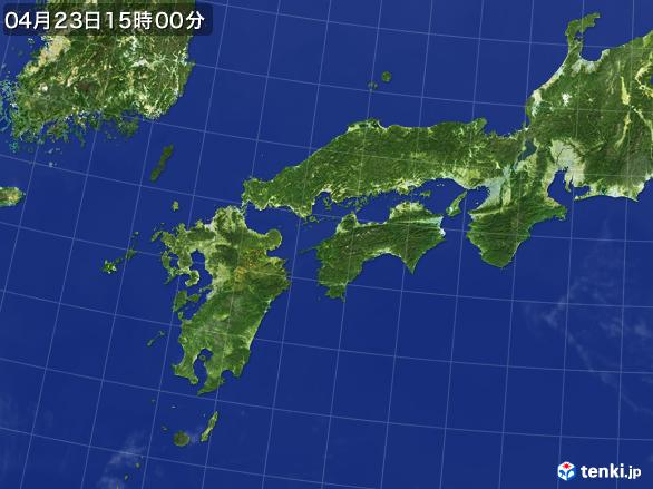 実況天気図(2017年04月23日)