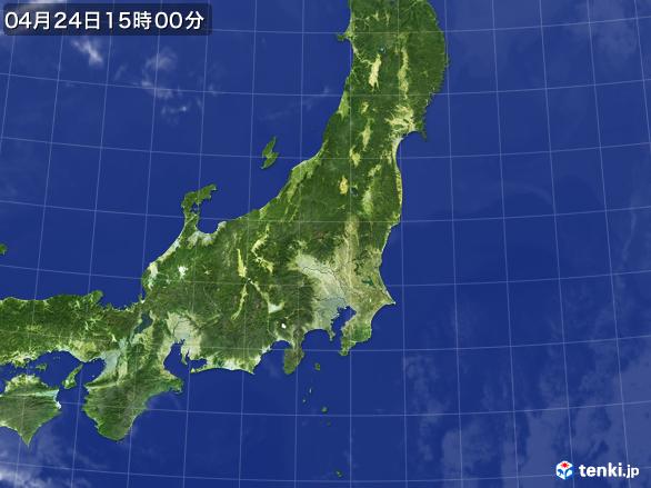 実況天気図(2017年04月24日)