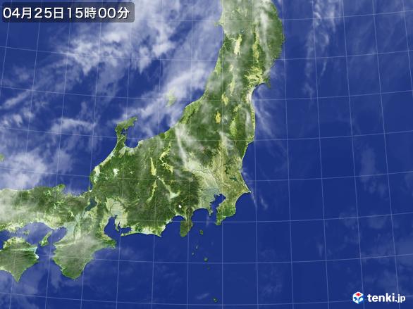 実況天気図(2017年04月25日)