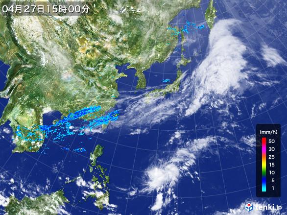 実況天気図(2017年04月27日)