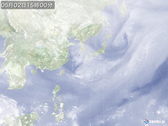 実況天気図(2017年05月02日)