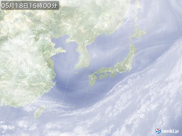 実況天気図(2017年05月18日)