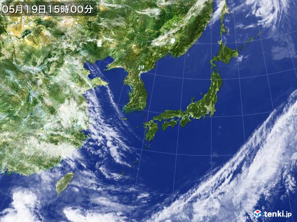 実況天気図(2017年05月19日)