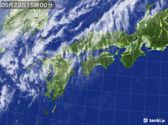 実況天気図(2017年05月23日)